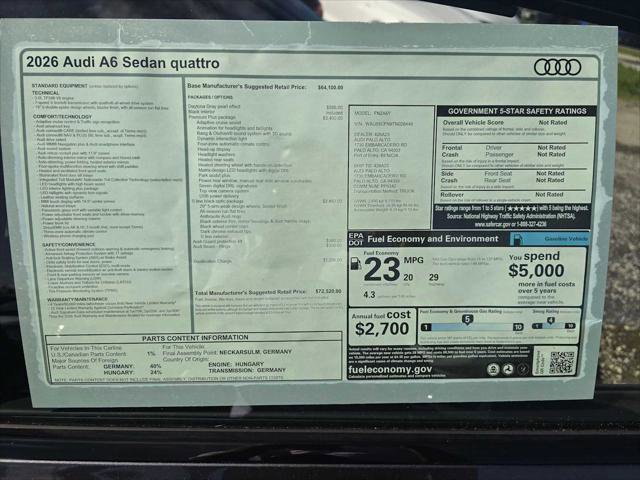 New 2026 Audi A6 Premium Plus image 19