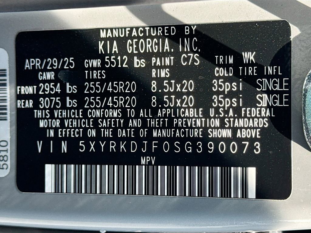 Certified 2025 Kia Sorento SX Prestige AWD/4WD image 38