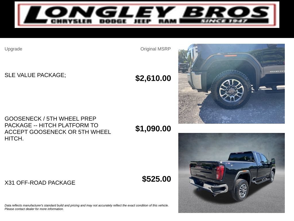 Used 2024 GMC Sierra 2500 SLE w/ SLE Value Package; AWD/4WD image 6