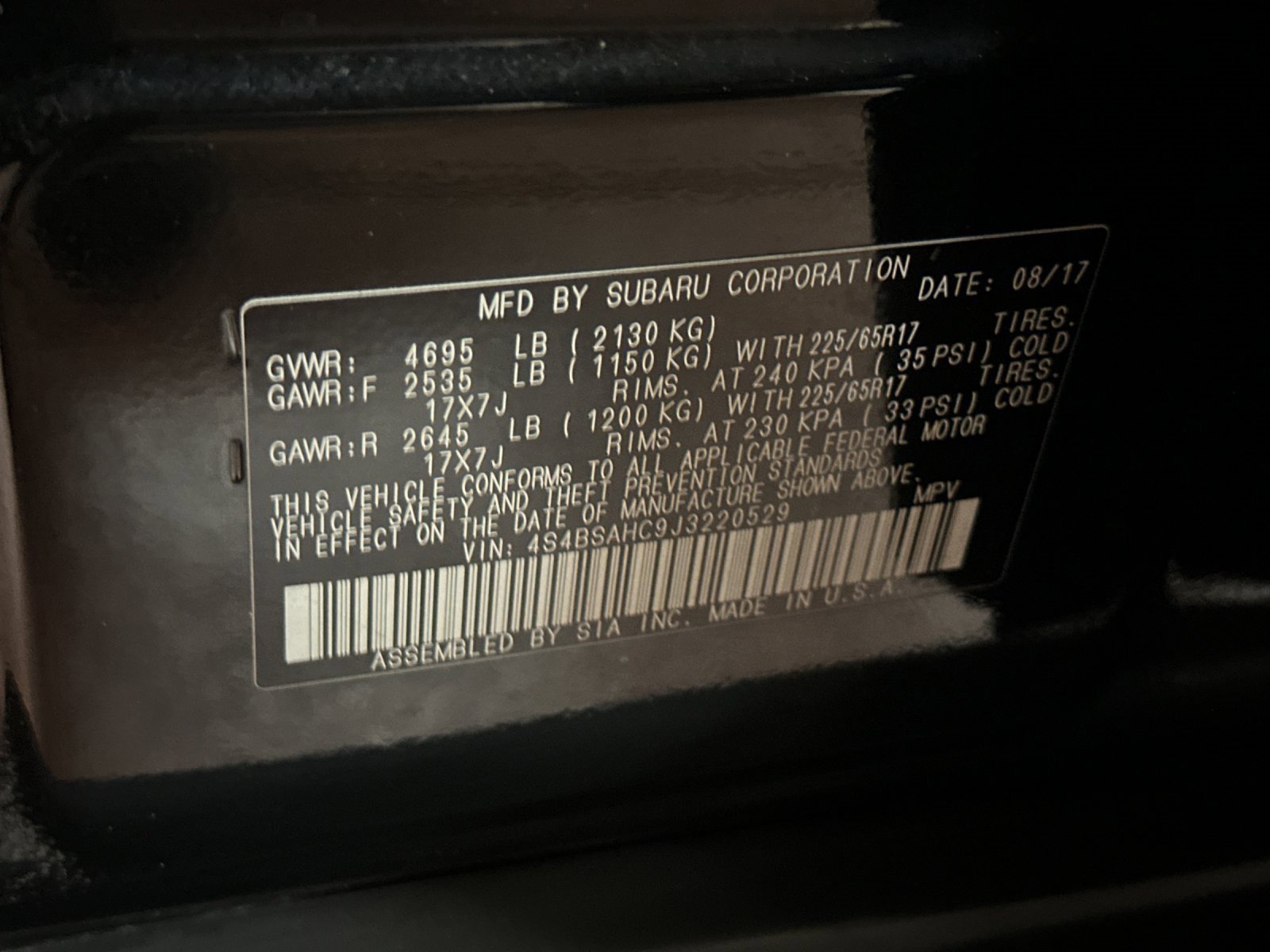 Used 2018 Subaru Outback 2.5i Premium image 27