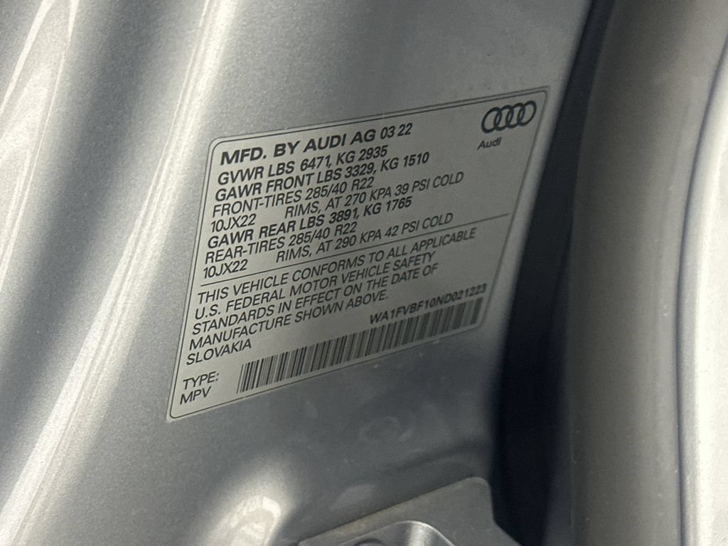 Used 2022 Audi Q8 Prestige AWD/4WD image 9