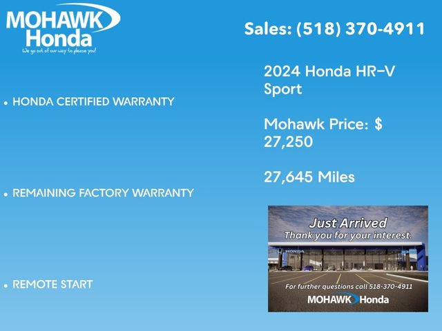 Certified 2024 Honda HR-V Sport image 5