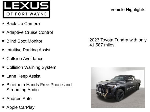Used 2023 Toyota Tundra 1794 Edition w/ TRD Off-Road Package image 7