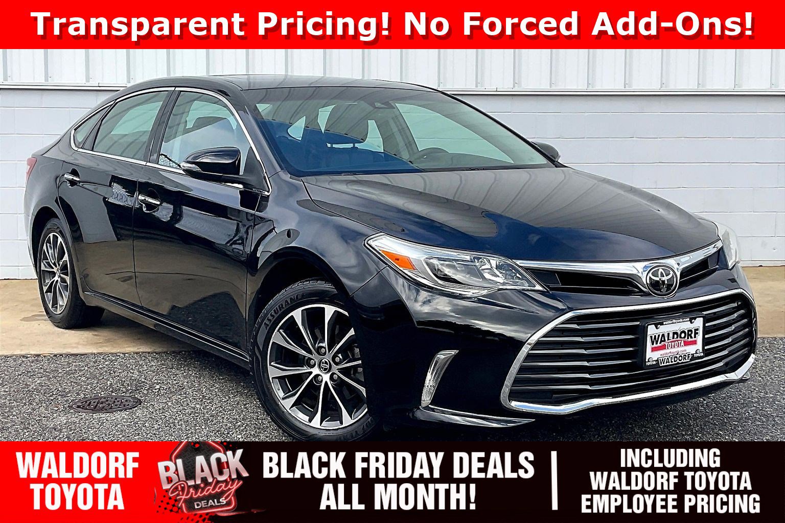 Used 2018 Toyota Avalon XLE Premium w/ All Weather Liner Package