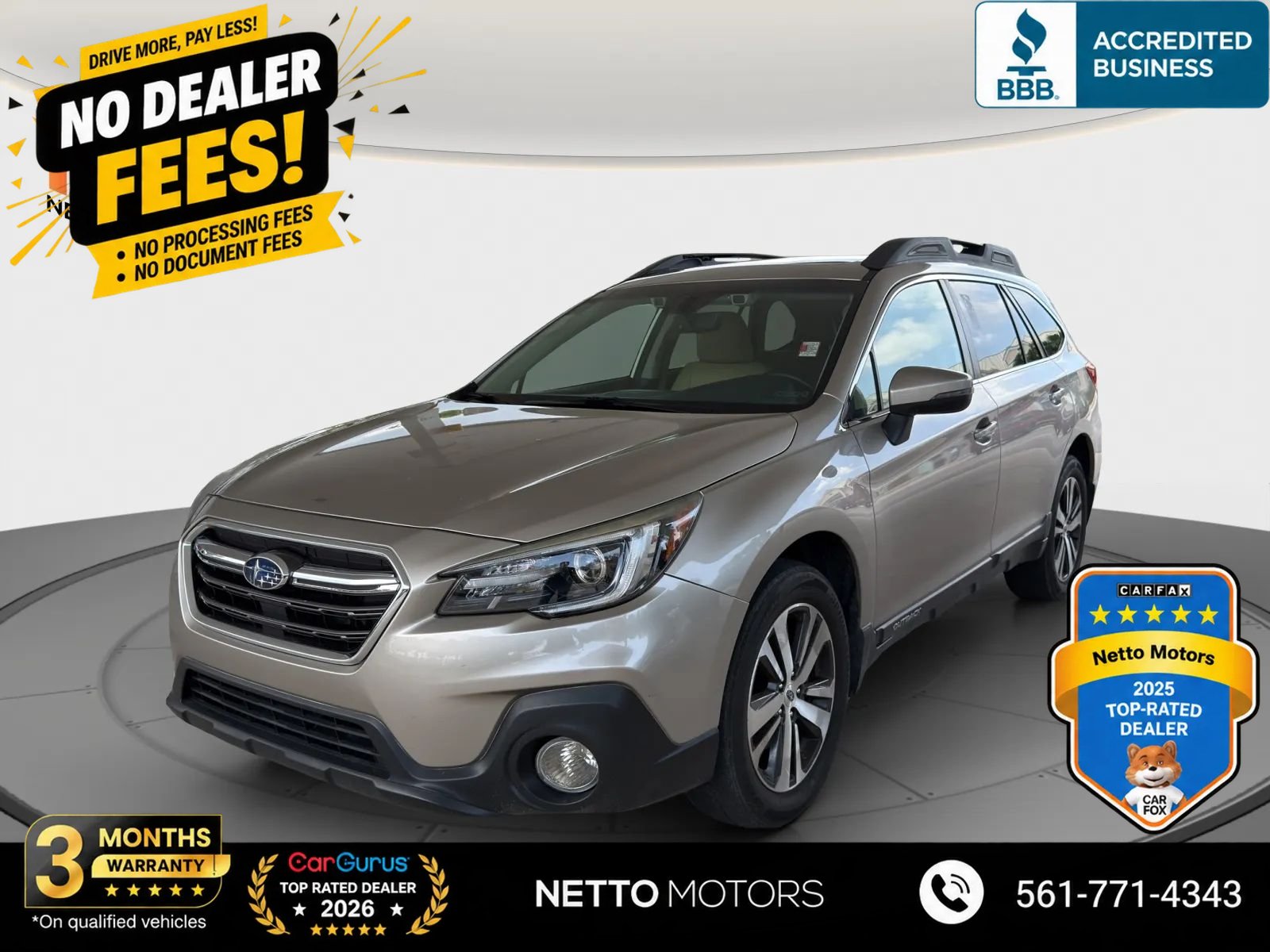 Used 2018 Subaru Outback 2.5i Limited AWD/4WD image 1