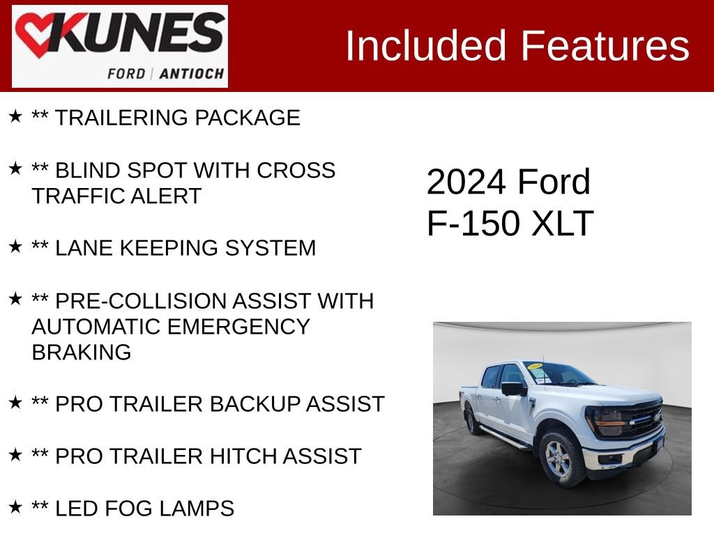 Certified 2024 Ford F150 XLT w/ Tow/Haul Package AWD/4WD image 4