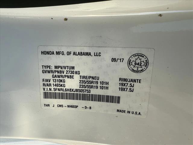 Used 2018 Honda Odyssey Touring image 27