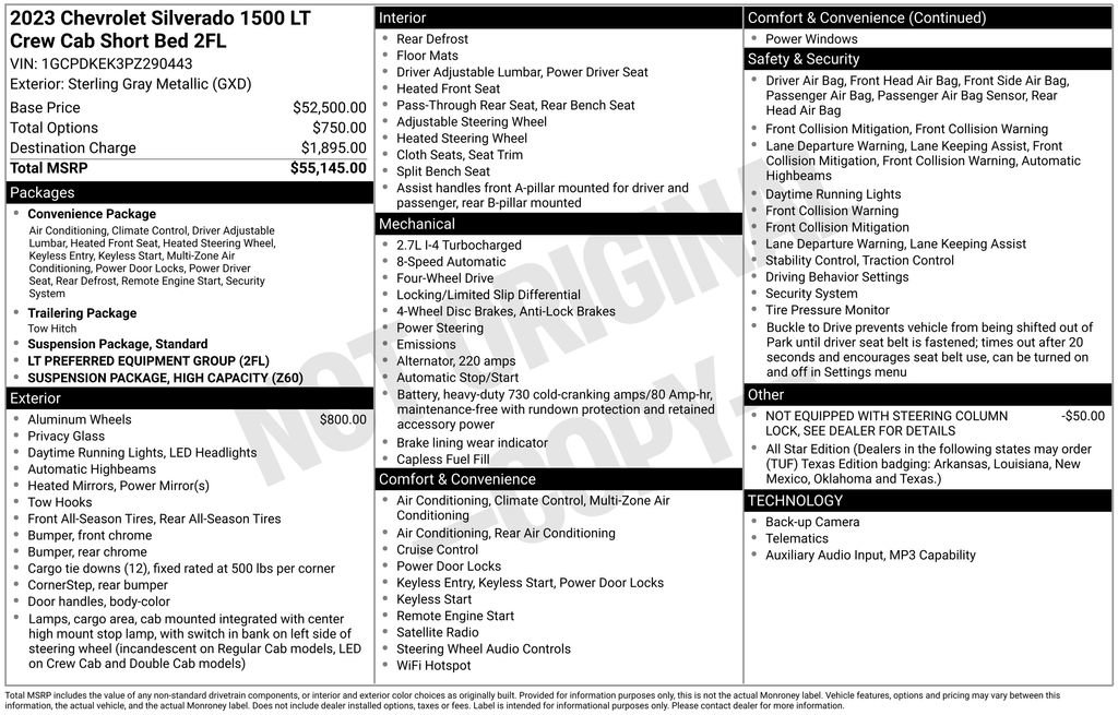 Certified 2023 Chevrolet Silverado 1500 LT AWD/4WD image 34