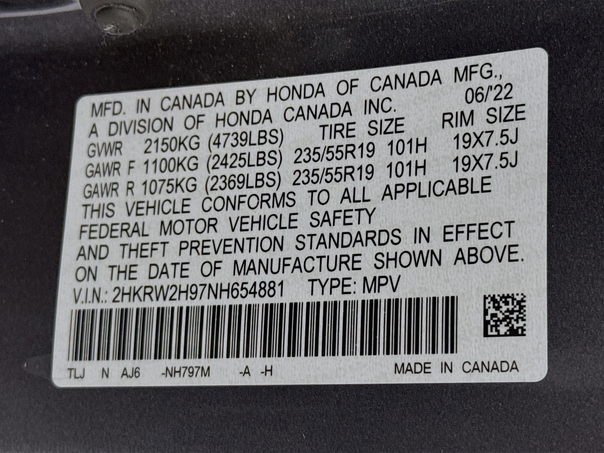 Certified 2022 Honda CR-V Touring image 32