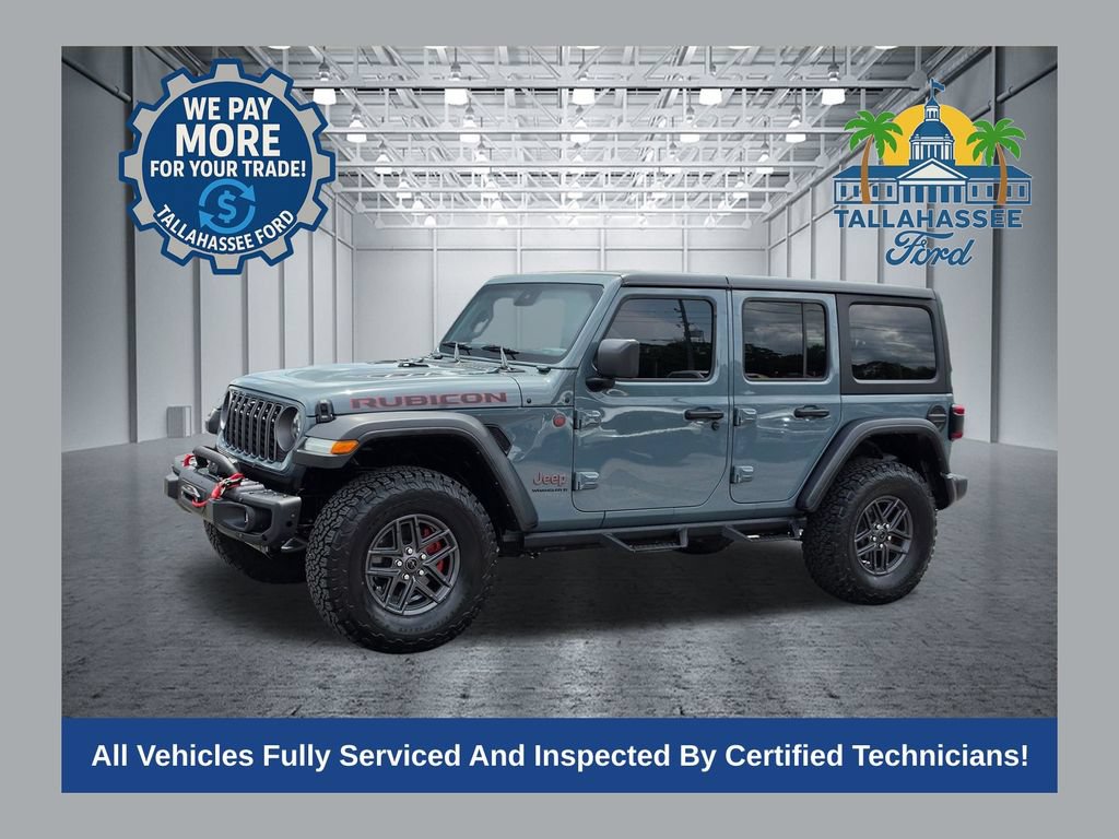Used 2024 Jeep Wrangler Unlimited Rubicon w/ Technology Group AWD/4WD image 1