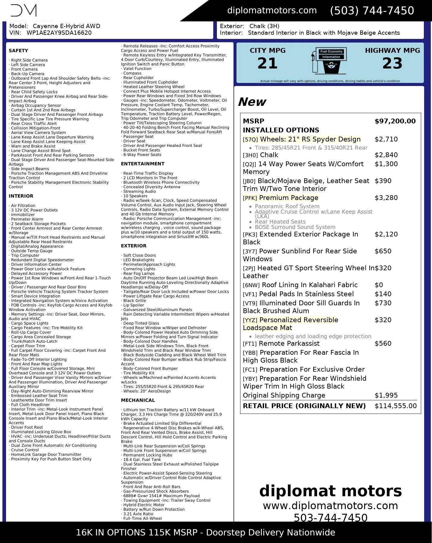 Used 2025 Porsche Cayenne E-Hybrid image 2