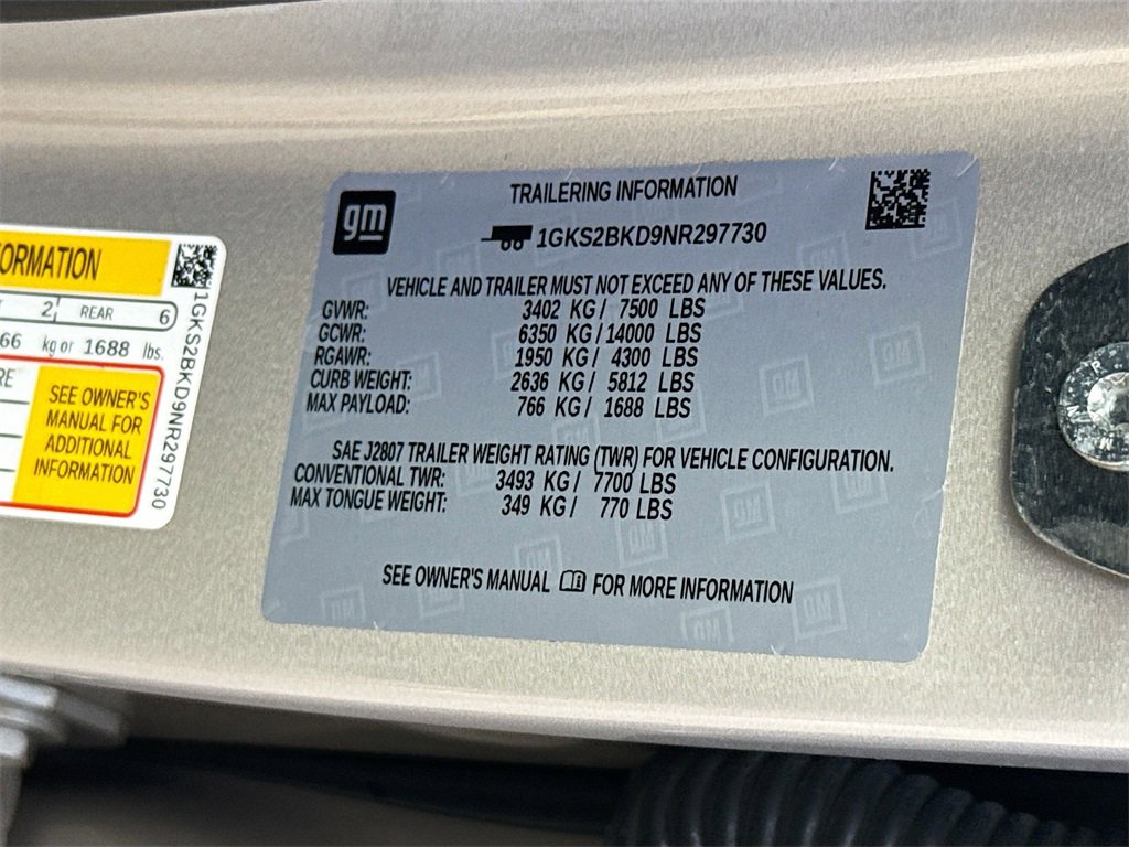 Used 2022 GMC Yukon SLT w/ SLT Luxury Package image 36