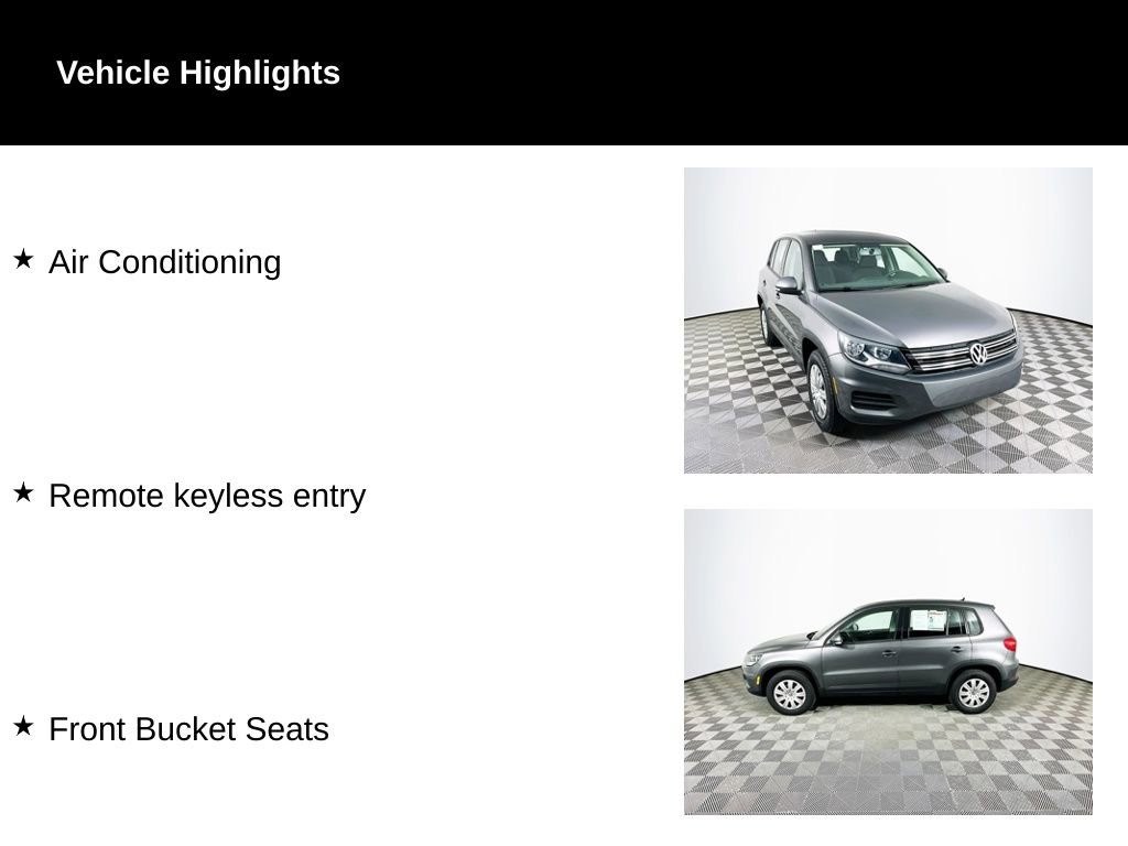 Used 2012 Volkswagen Tiguan S image 2