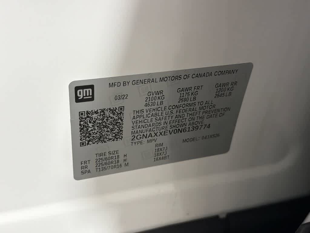 Certified 2022 Chevrolet Equinox Premier image 64