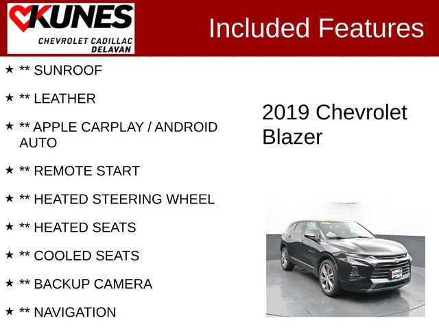Used 2019 Chevrolet Blazer Premier w/ Sun and Wheels Package AWD/4WD image 3