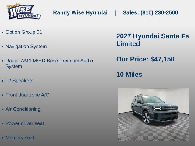 New 2027 Hyundai Santa Fe Limited AWD/4WD image 5