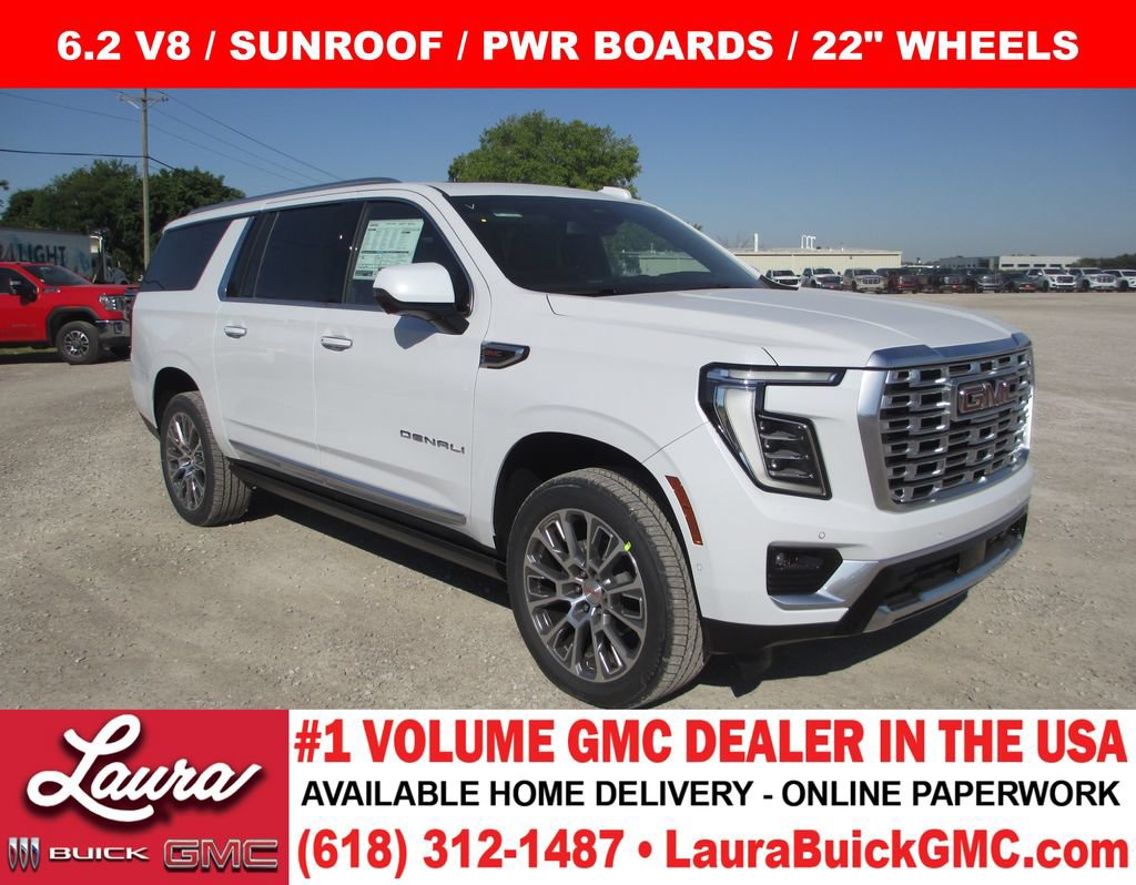 New 2026 GMC Yukon XL Denali w/ Sun & Power Step Package