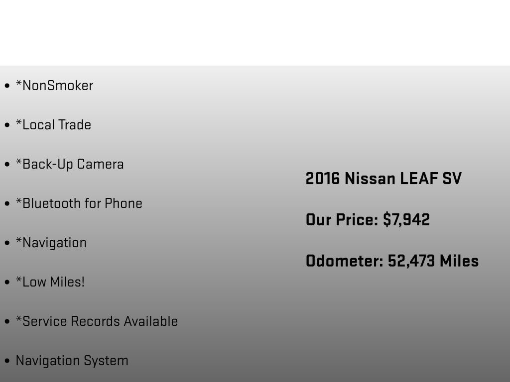Used 2016 Nissan Leaf SV FWD image 6