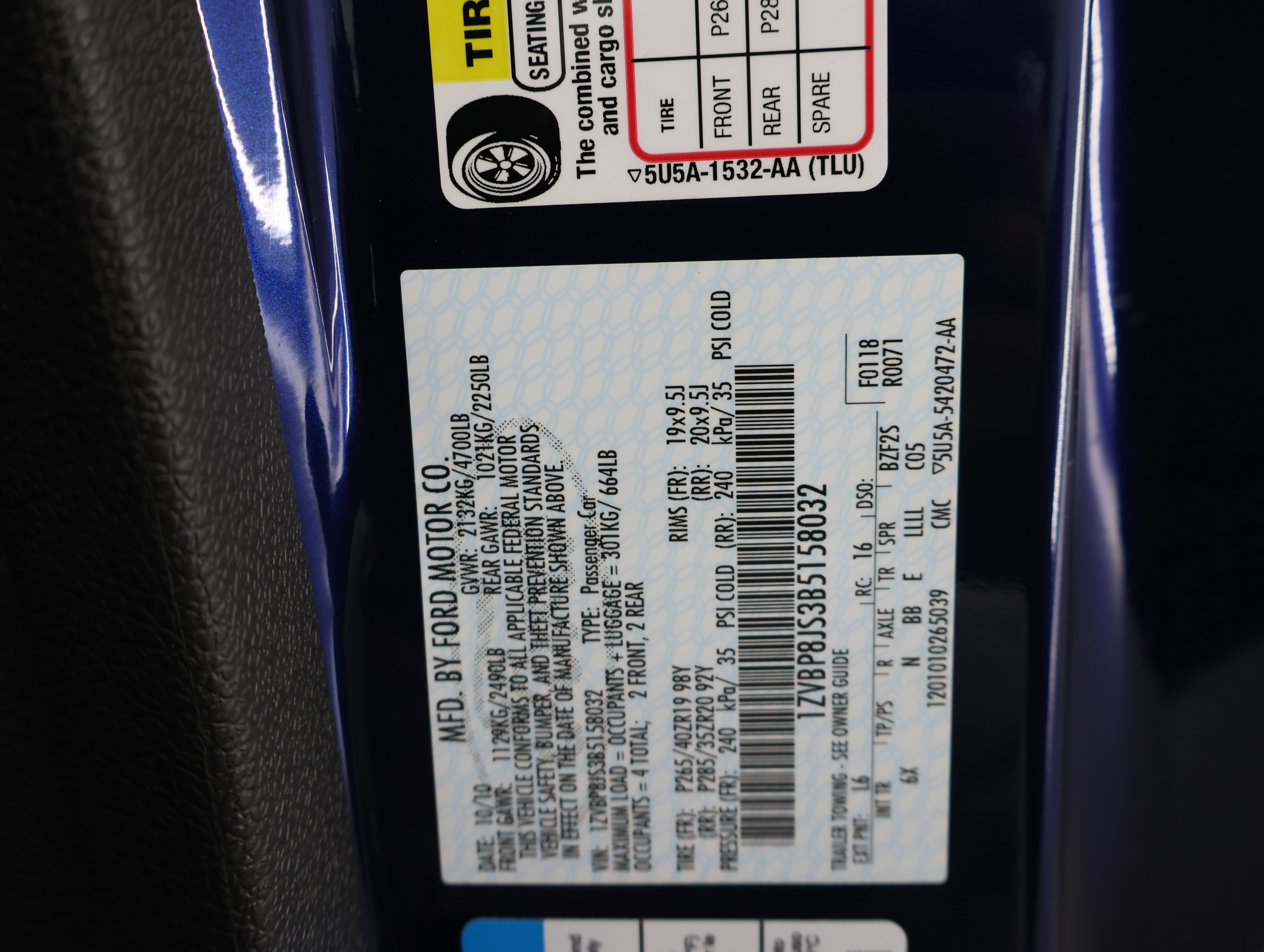 Used 2011 Ford Mustang Shelby GT500 w/ SVT Performance Pkg RWD image 59