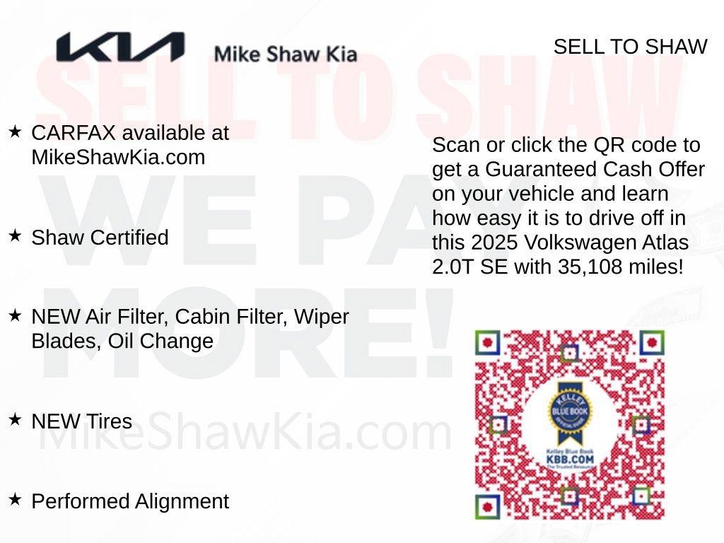 Used 2025 Volkswagen Atlas SE FWD image 12