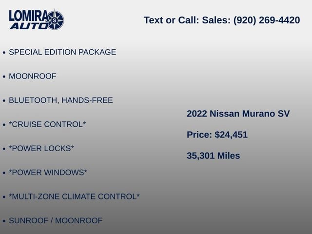 Used 2022 Nissan Murano SV AWD/4WD image 7