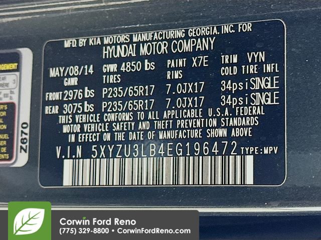 Used 2014 Hyundai Santa Fe Sport w/ Premium Equipment Package 03 image 30