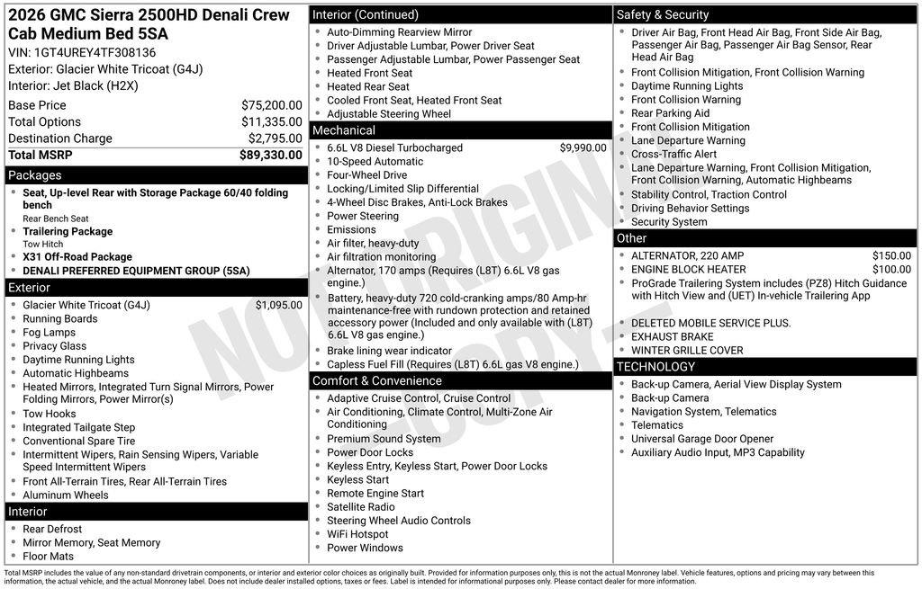 New 2026 GMC Sierra 2500 Denali AWD/4WD image 4