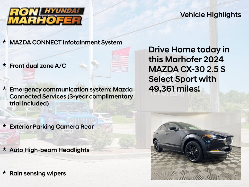 Used 2024 MAZDA CX-30 AWD 2.5 S w/ Select Sport Pkg image 14