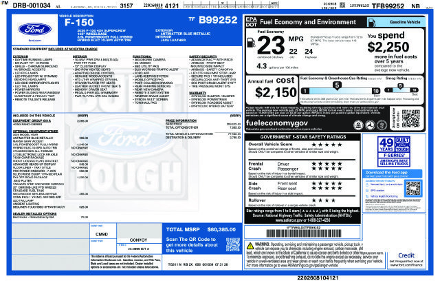 New 2026 Ford F150 King Ranch w/ Equipment Group 601A High AWD/4WD image 10
