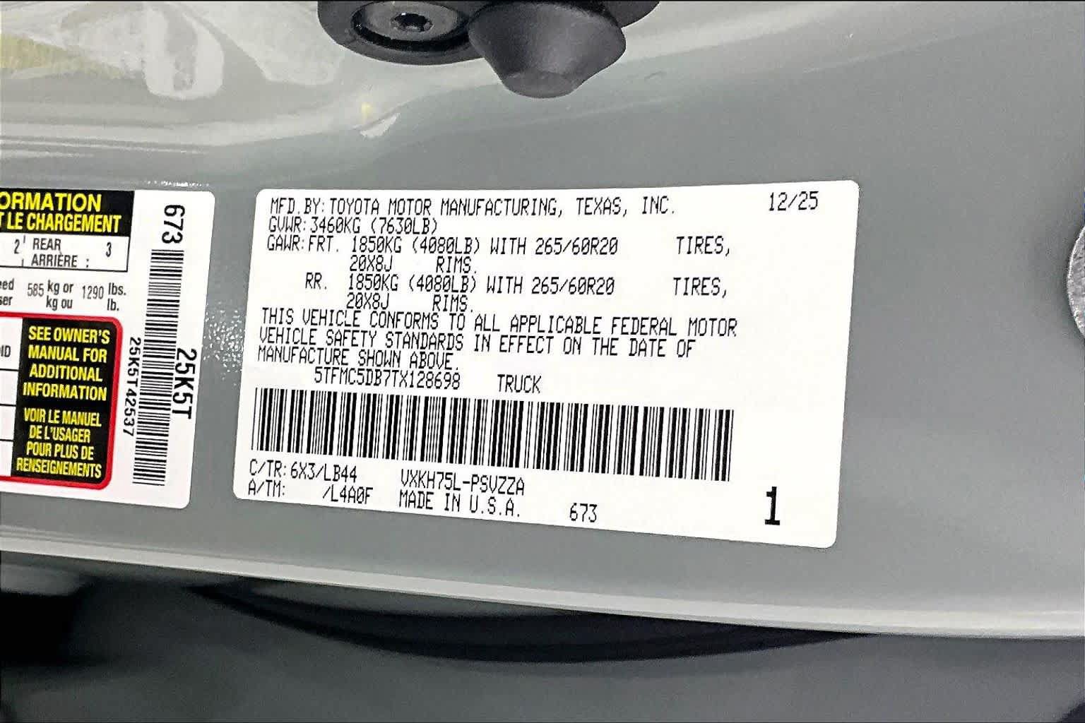 Used 2026 Toyota Tundra 1794 Edition AWD/4WD image 33