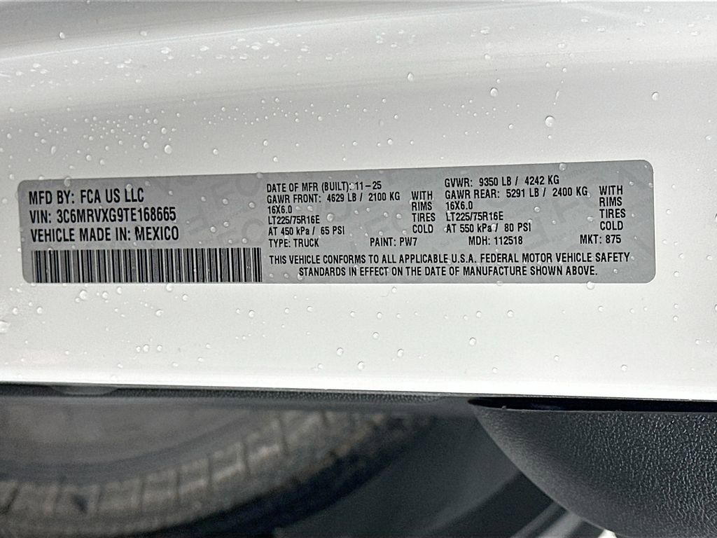 New 2026 RAM ProMaster 3500 w/ Premium Convenience Group FWD image 19