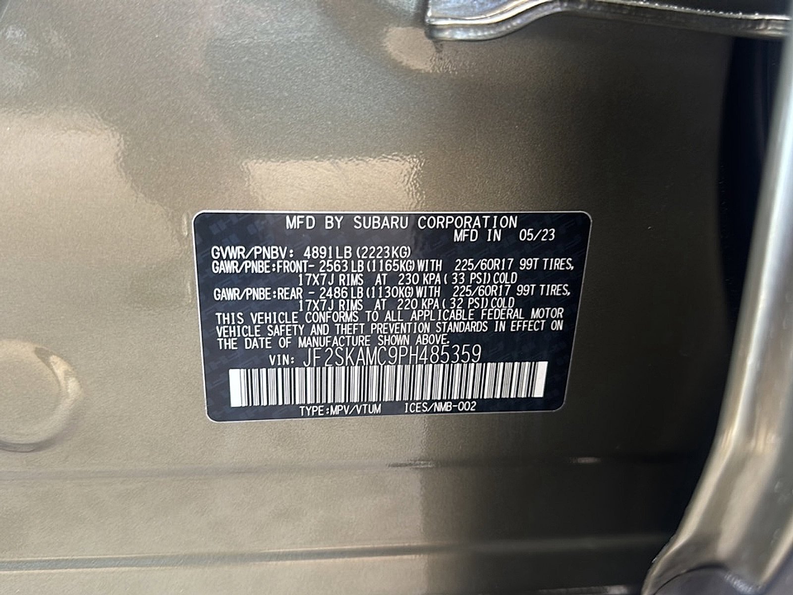 Certified 2023 Subaru Forester Wilderness AWD/4WD image 51