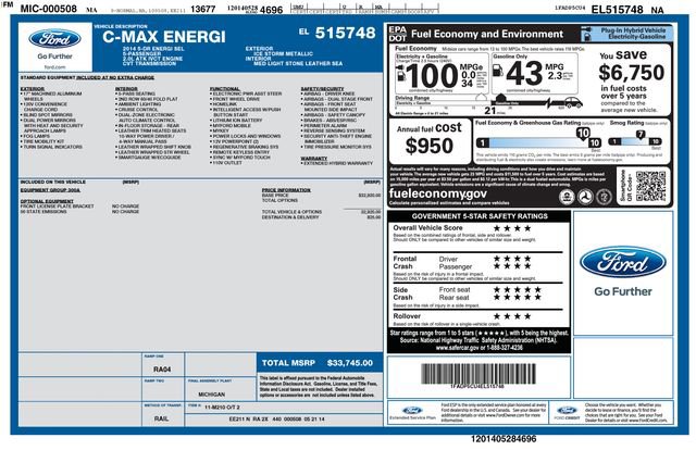 Used 2014 Ford C-MAX Energi SEL image 46