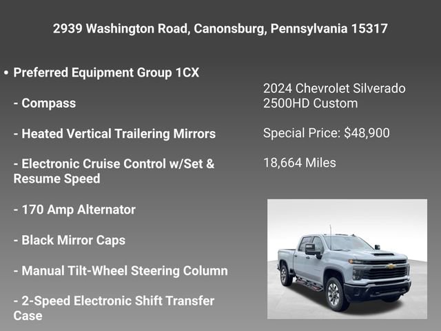 Used 2024 Chevrolet Silverado 2500 Custom w/ Custom Value Package AWD/4WD image 15
