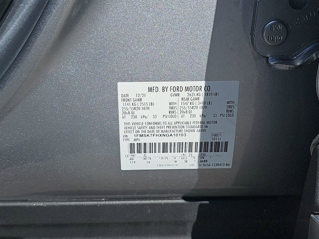 Used 2022 Ford Explorer Limited w/ Equipment Group 301A image 41