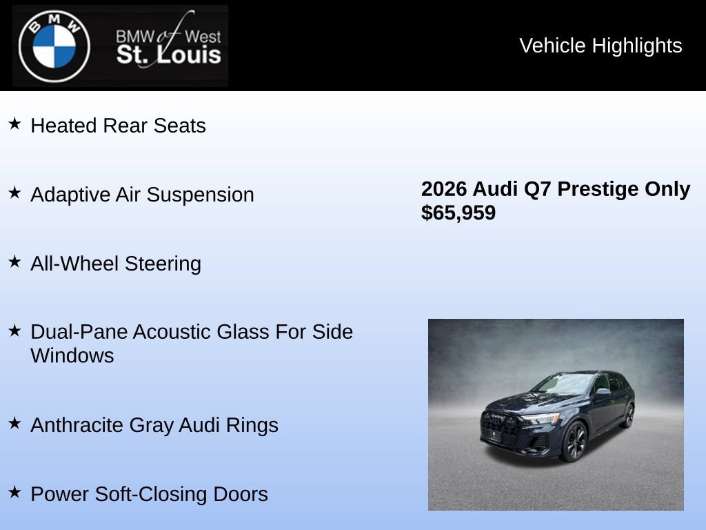 Used 2026 Audi Q7 3.0T Prestige AWD/4WD image 15