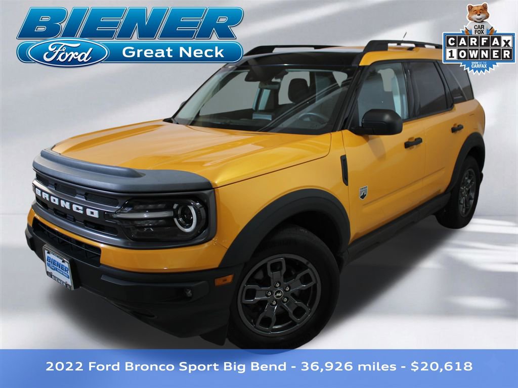 Certified 2022 Ford Bronco Sport Big Bend w/ Convenience Package AWD/4WD image 1