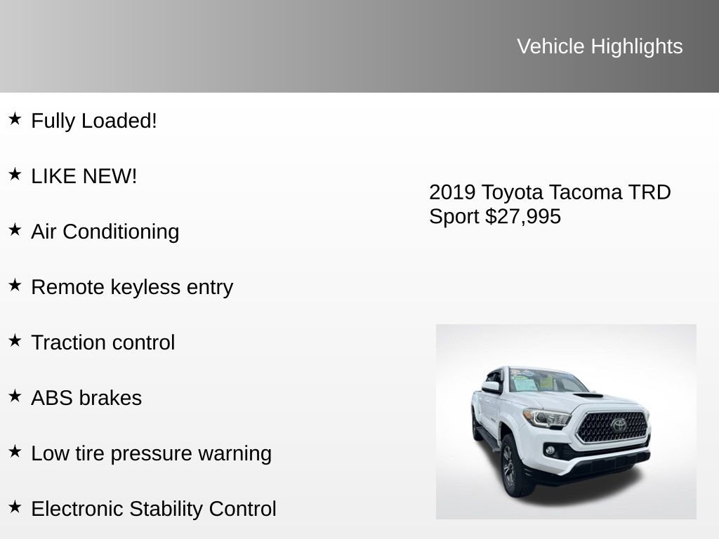 Used 2019 Toyota Tacoma TRD Sport image 8