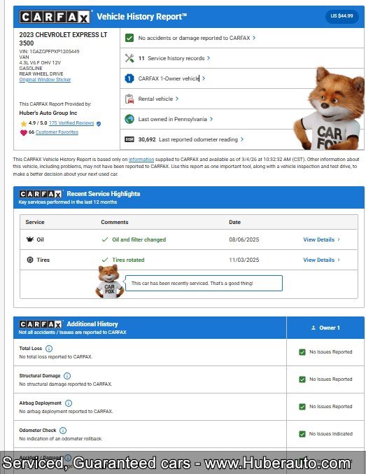 Used 2023 Chevrolet Express 3500 LT w/ LT Preferred Equipment Group RWD image 5