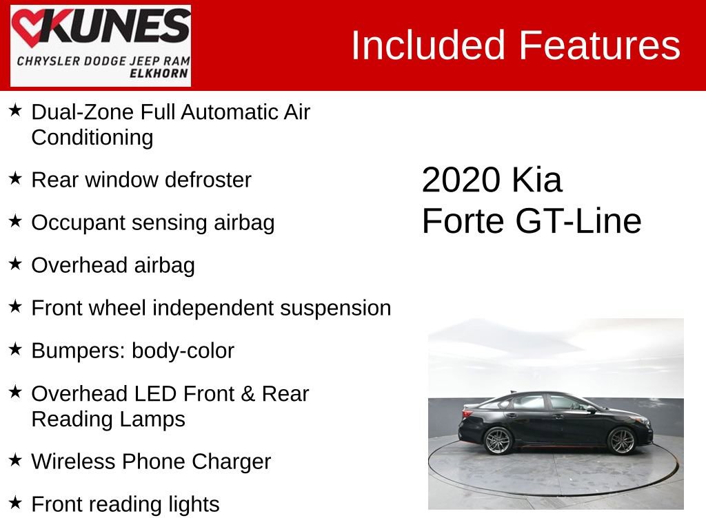 Used 2020 Kia Forte GT-Line w/ GT-Line Premium Package image 4