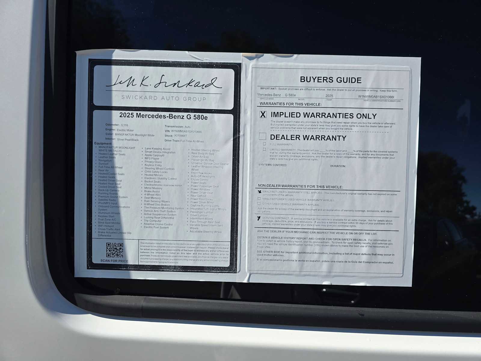 Used 2025 Mercedes-Benz G 580 w/ EQ Technology image 18