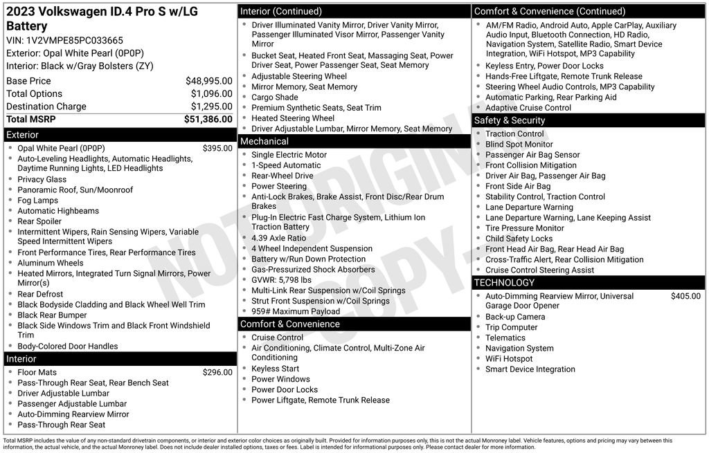 Certified 2023 Volkswagen ID.4 Pro S RWD image 39
