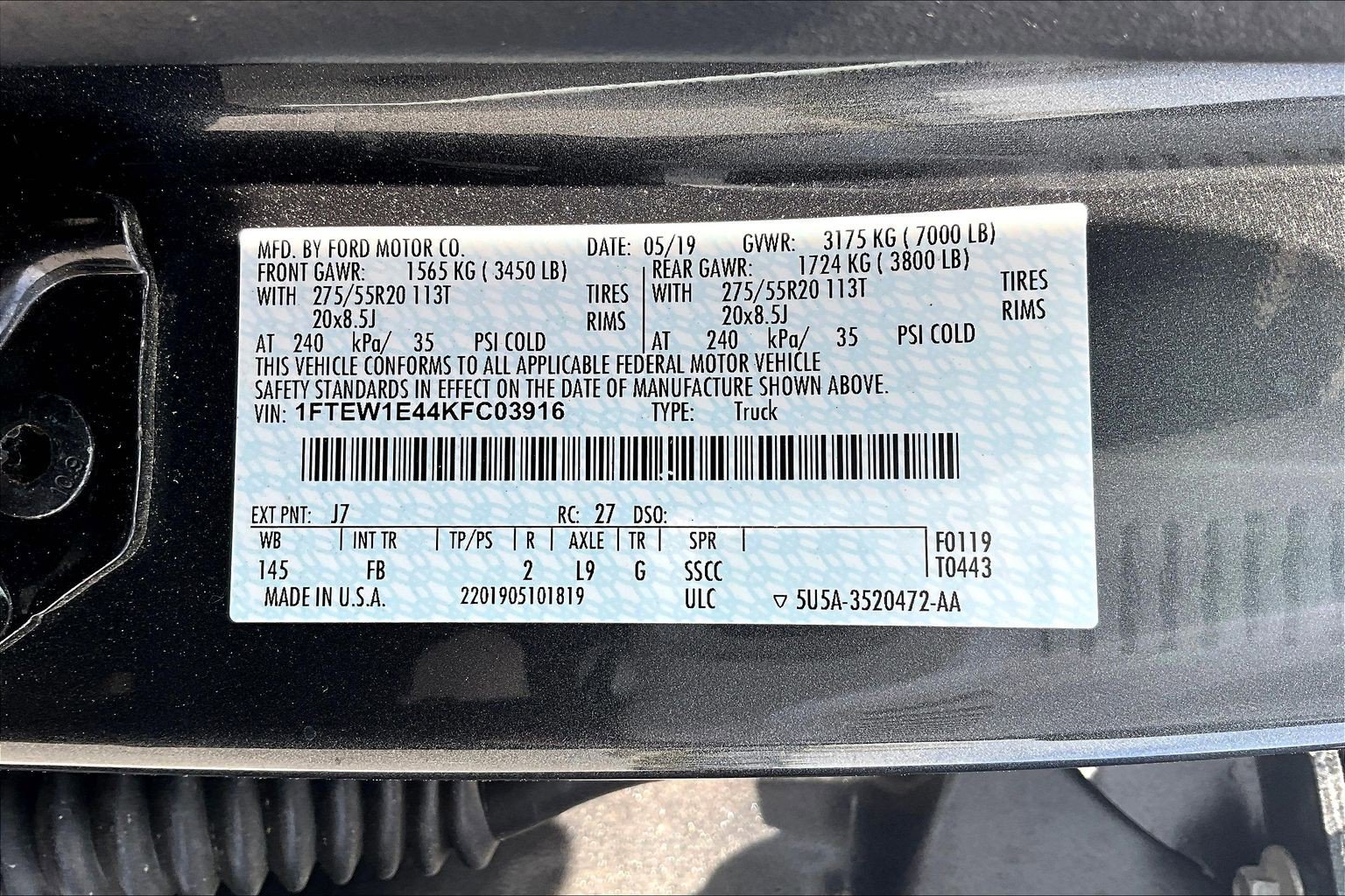 Certified 2019 Ford F150 XLT w/ Equipment Group 302A Luxury AWD/4WD image 20