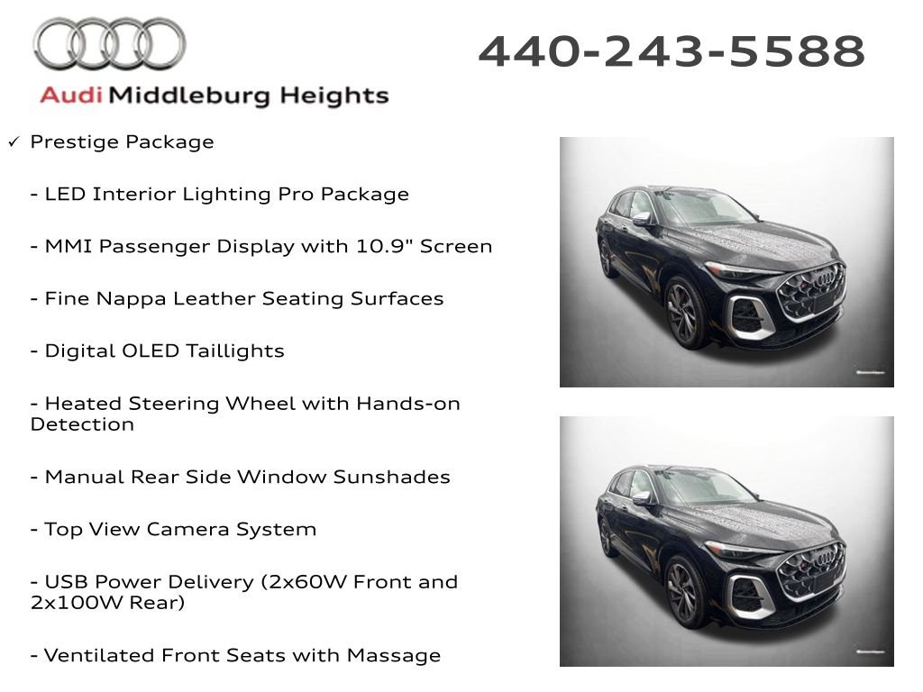 Certified 2025 Audi SQ5 Prestige w/ Prestige Package AWD/4WD image 11