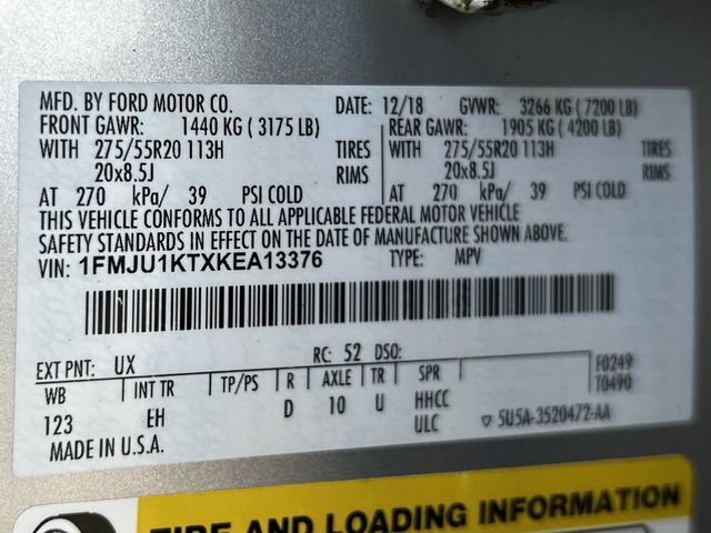 Used 2019 Ford Expedition Limited w/ Equipment Group 301A RWD image 36
