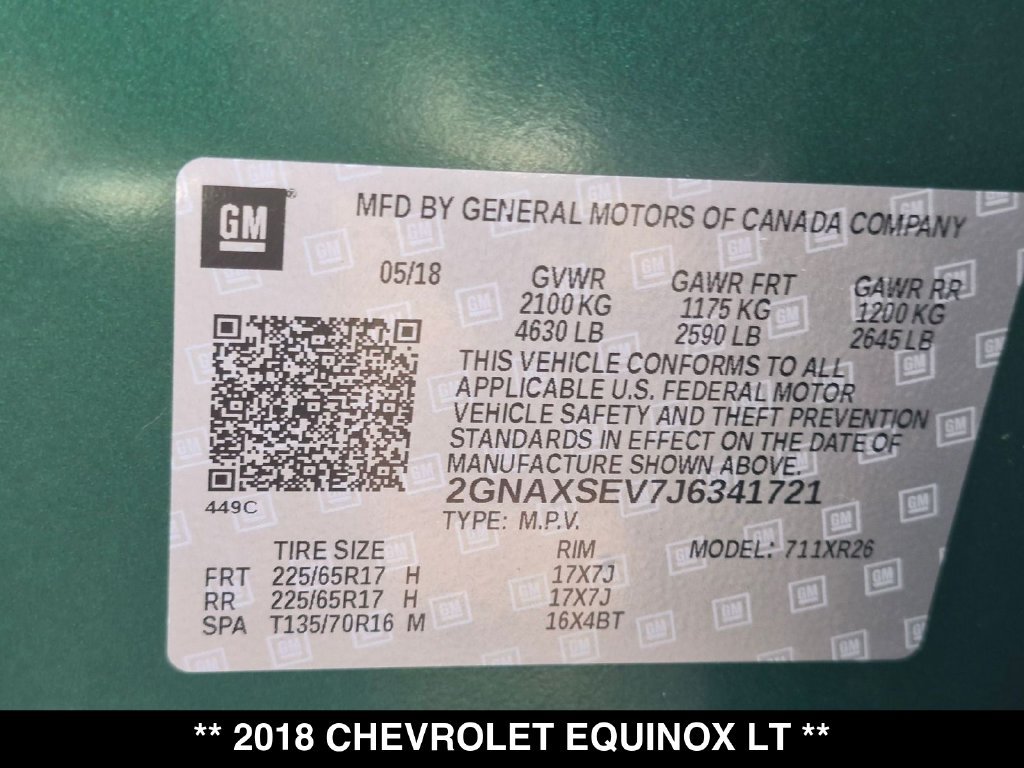 Used 2018 Chevrolet Equinox LT AWD/4WD image 28