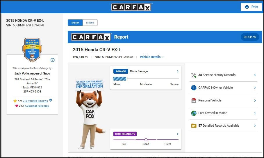Used 2015 Honda CR-V EX-L image 11