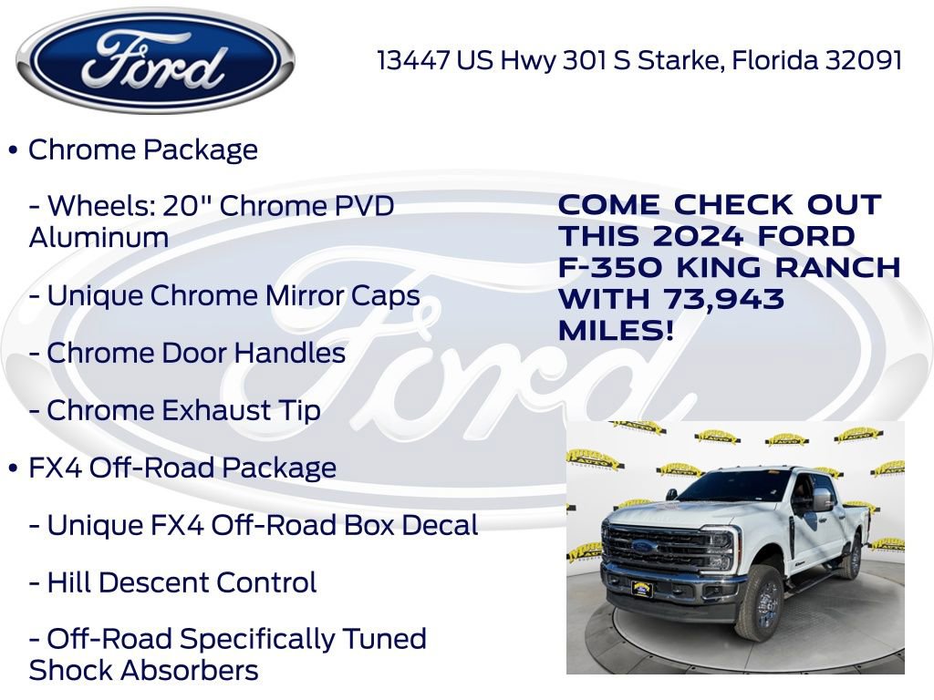 Certified 2024 Ford F350 King Ranch w/ Chrome Package image 22