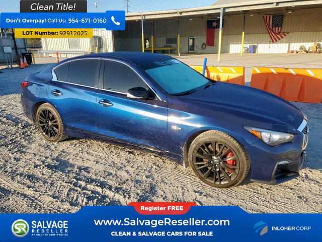 Used 2018 INFINITI Q50 Red Sport 400 w/ Sensory Package (Sport) image 5