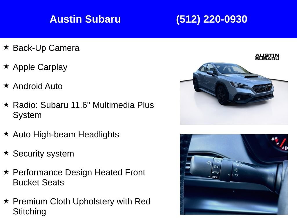 New 2026 Subaru WRX Premium AWD/4WD image 9